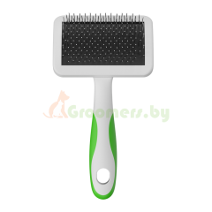 Щётка-пуходёрка Andis Medium Firm Slicker Brush — средняя твёрдая щётка для уход..
