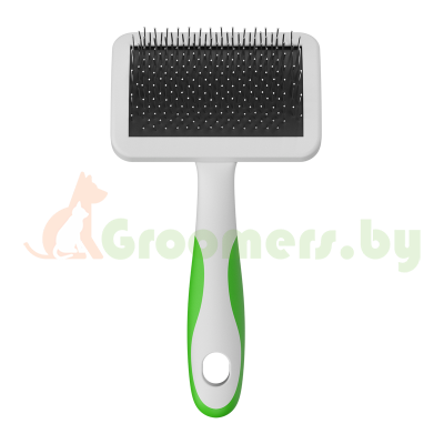 Щётка-пуходёрка Andis Medium Firm Slicker Brush — средняя твёрдая щётка для ухода за шерстью собак
