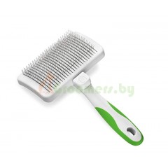 Andis Self-Cleaning Slicker Brush — самочищающаяся пуходёрка средней жёсткости д..