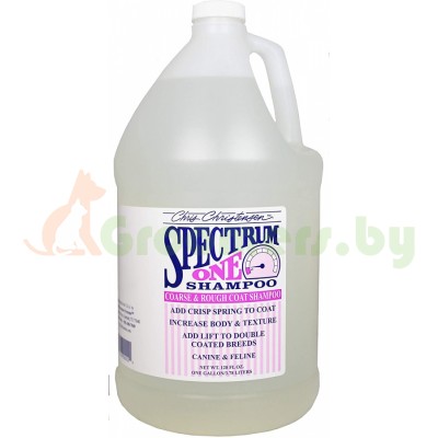 Spectrum One Coarse & Rough Coat Shampoo, Шампунь для жёсткошёрстных пород и пород с подшёрстком 3,8 л
