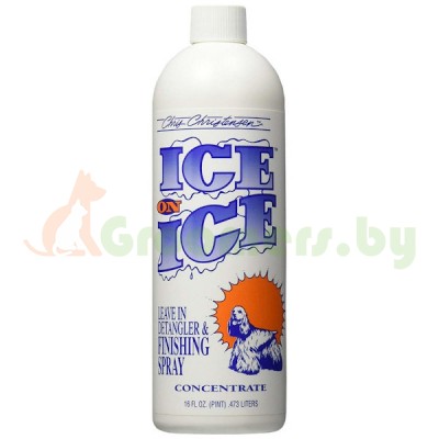Chris Christensen - Ice on Ice - концентрат кондиционера для расчесывания, антистатический и с солнцезащитным кремом, 473 мл