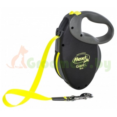 Поводок-рулетка для собак Flexi Giant L Blac Neon