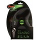 Поводок-рулетка для собак Flexi New Classic L 5 м ремень черный