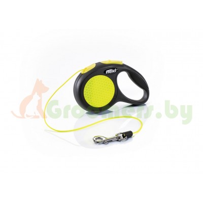 Поводок-рулетка для собак Flexi New Neon XS трос 