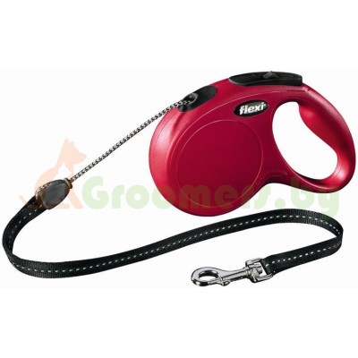 Поводок-рулетка Flexi New Classic tape S 5m 15 kg red
