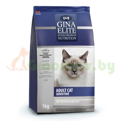 GINA Elite Cat Sensitive UK корм для кошек Сенситив (NEW), 1кг