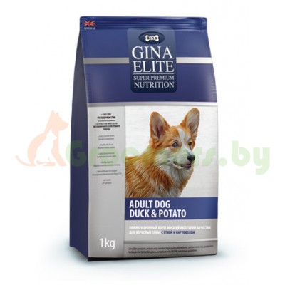 GINA Elite Dog Duck&Potato корм для собак Утка с Картофелем