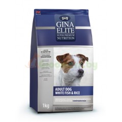 GINA Elite Dog White fish&Rice корм для собак с Рыбой и Рисом 