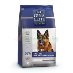 GINA Elite Grain Free Dog Duck,Sweet Potato,Orange беззерновой корм для собак с ..