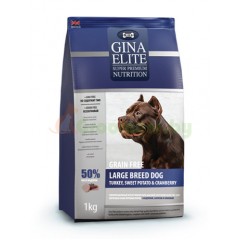 GINA Elite Grain Free Large Dog Turkey,Sweet Potato,Cranberry беззерн. корм для ..