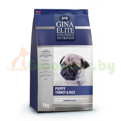 GINA Elite Puppy Turkey&Rice корм дял щенков Индейка с Рисом (NEW)