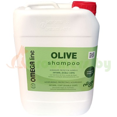 Nogga - Omega Line, Olive Shampoo - увлажняющий и питательный шампунь для собак с двойной шерстью, 5л