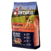 ONTARIO корм для собак крупных пород с говядиной и рисом (Adult Large Beef & Rise) 