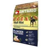 ONTARIO корм для собак малых пород с курицей и картофелем (Adult Mini Chicken & Potatoes)