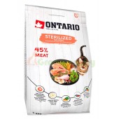 ONTARIO корм для стерилизованных кошек с лососем (Ontario Cat Sterilised Salmon)