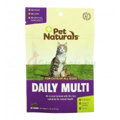 Pet Naturals, Ежедневный мультивитамин, для кошек, 30 жевательных таблеток, 1.32..