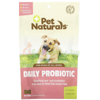 Pet Naturals, ежедневный пробиотик, для собак всех размеров, 60 жевательных таблеток, 72 г