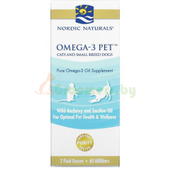Nordic Naturals, Омега-3 для питомцев, для кошек и небольших собак, 2 жидких унц..