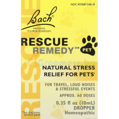 Bach, Original Flower Remedies, Rescue Remedy Pet, натуральное средство для снят..