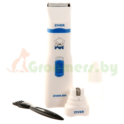 Триммер- гриндер для стрижки животных Ziver-204 (Батарейки АА)